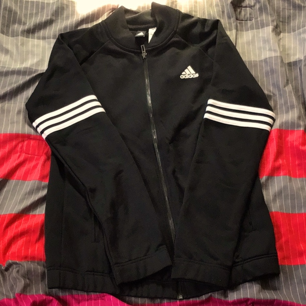 Adidas zip up track jacket Size Large - Picture 1 of 6
